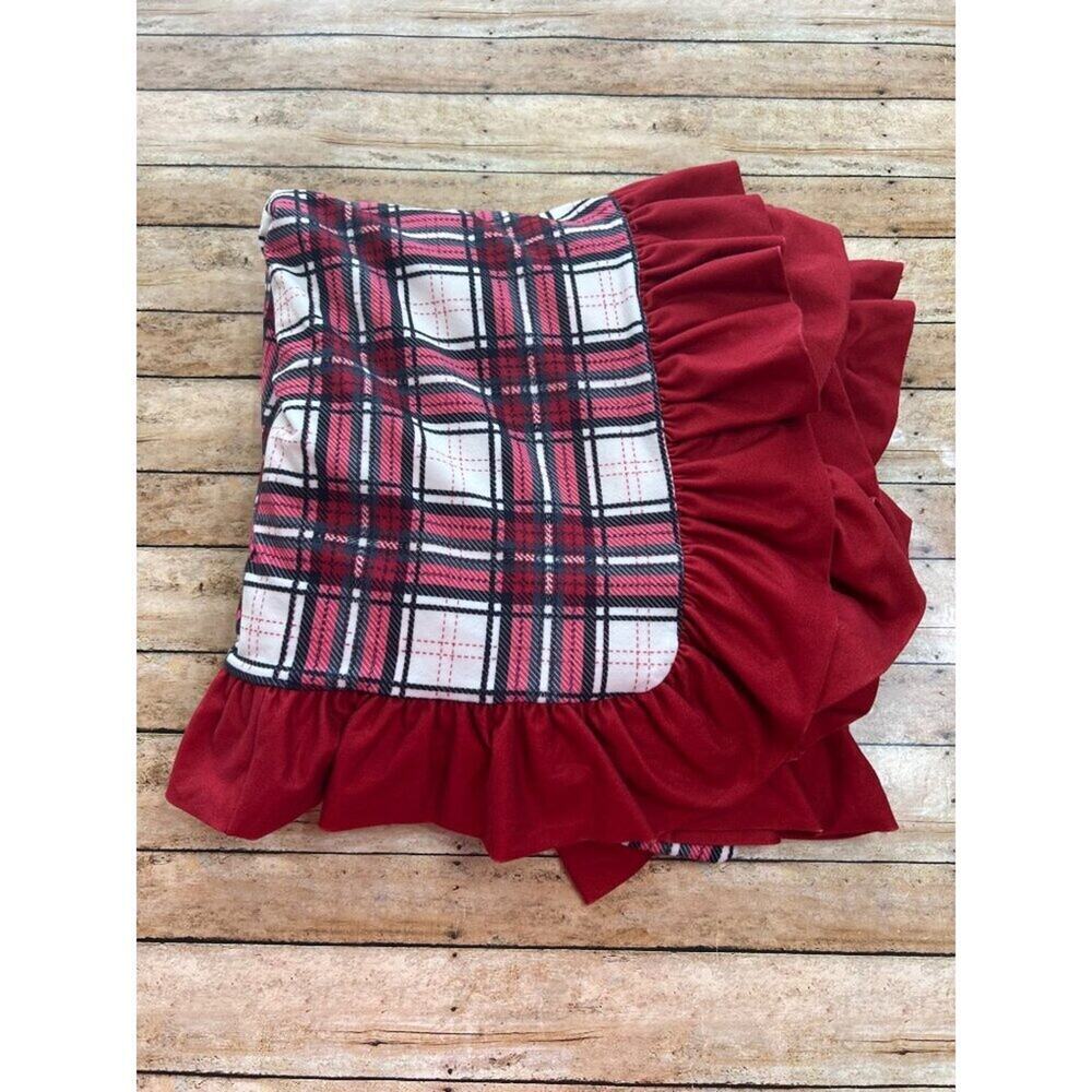Sweethoney Red Plaid Christmas Blanket